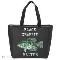 Black Crappie Matter Crappie Fishing Tote Bag thumb 0