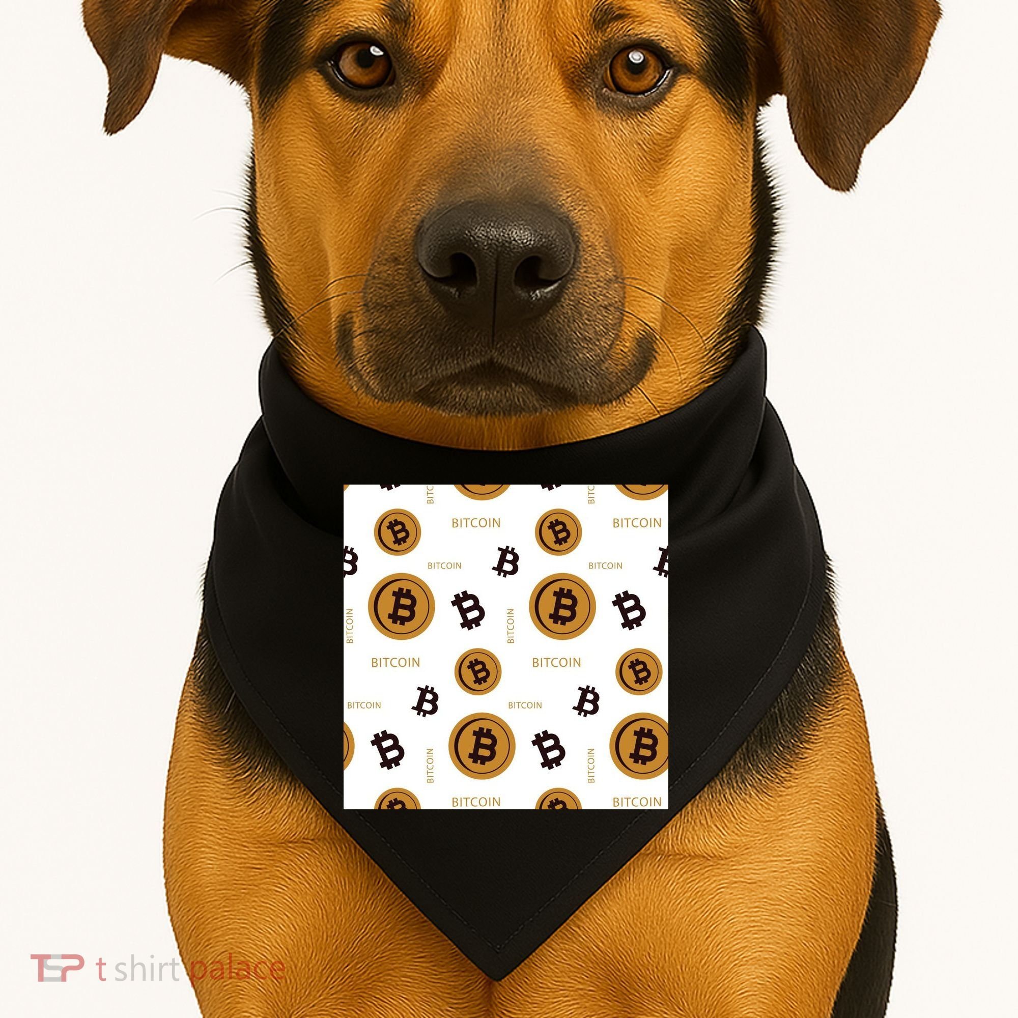 Bitcoin Cryptocurrency Money USA-Made Doggie Bandana