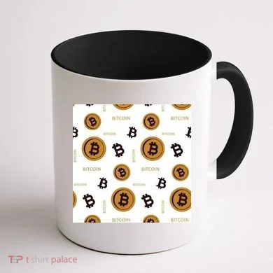 Bitcoin Cryptocurrency Money Coffee Mug back