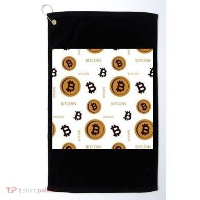 Bitcoin Cryptocurrency Money Golf Towel