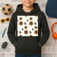 Bitcoin Cryptocurrency Money Kids Hoodie thumb 2