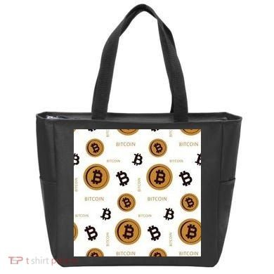 Bitcoin Cryptocurrency Money Tote Bag