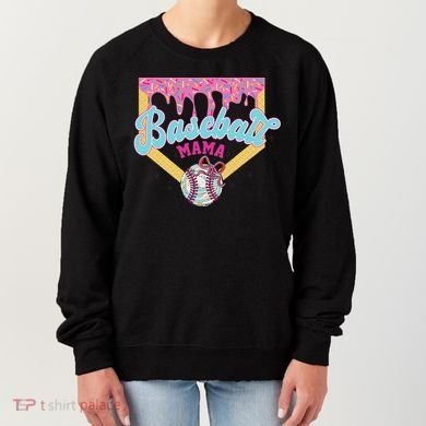 Baseball Cute Mama Ice Cream Cute Baseball Mom Gift Women's Sweatshirt
