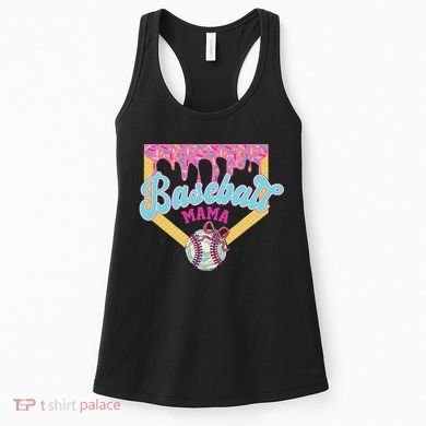 Baseball Cute Mama Ice Cream Cute Baseball Mom Gift Women's Tank Top