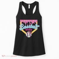 Baseball Cute Mama Ice Cream Cute Baseball Mom Gift Women's Tank Top thumb 0