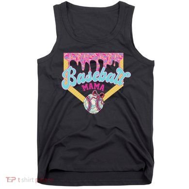 Baseball Cute Mama Ice Cream Cute Baseball Mom Gift Tank Top