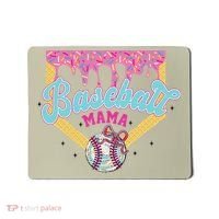 Baseball Cute Mama Ice Cream Cute Baseball Mom Gift Mousepad thumb 0
