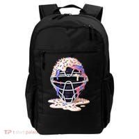 Baseball Catcher Mask Ice Cream Dripping Fan Backpack thumb 0