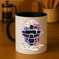 Baseball Catcher Mask Ice Cream Dripping Fan Coffee Mug thumb 4