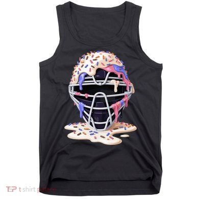Baseball Catcher Mask Ice Cream Dripping Fan Tank Top