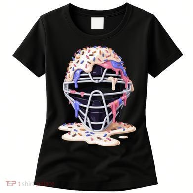 Baseball Catcher Mask Ice Cream Dripping Fan Women's T-Shirt
