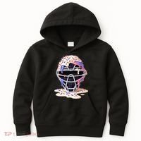 Baseball Catcher Mask Ice Cream Dripping Fan Kids Hoodie thumb 0