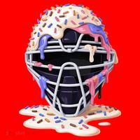 Baseball Catcher Mask Ice Cream Dripping Fan Santa Hat thumb 1