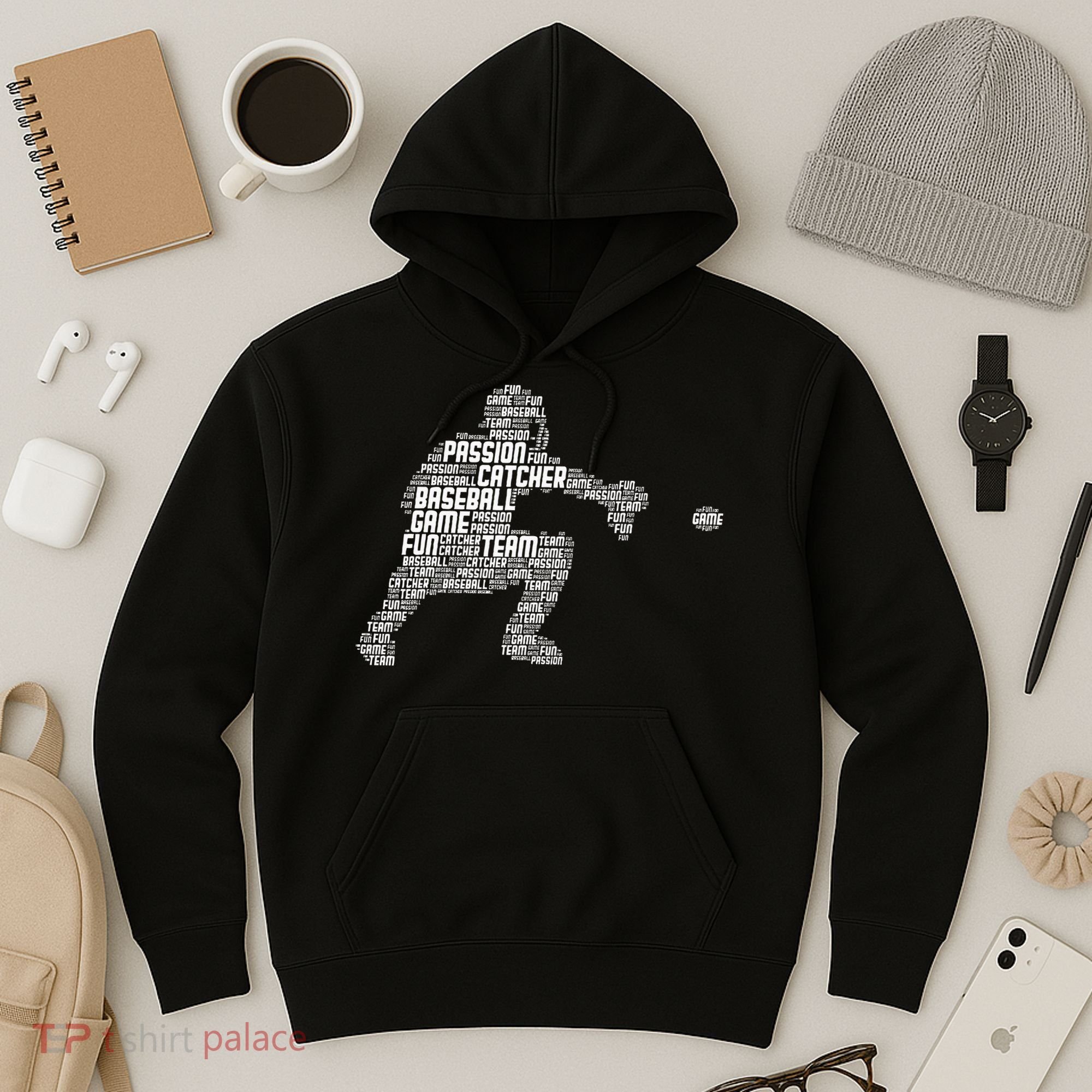 Baseball Catcher Men Kids Hoodie