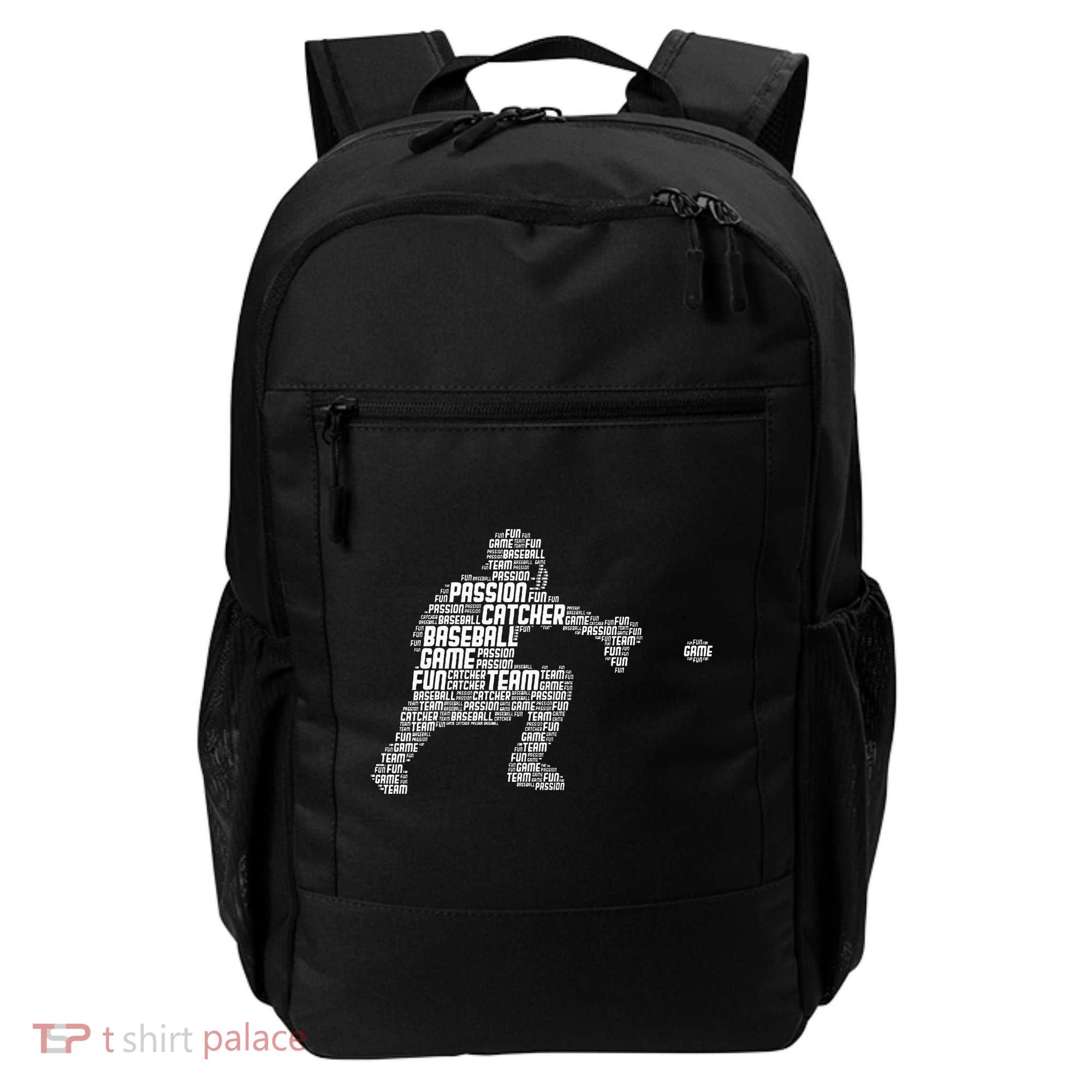 Baseball Catcher Men Kids Backpack