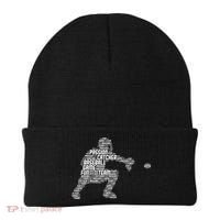 Baseball Catcher Men Kids Beanie thumb 0