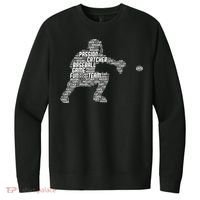 Baseball Catcher Men Kids V.I.T. Fleece Crew Sweatshirt thumb 0