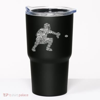Baseball Catcher Men Kids Tumbler