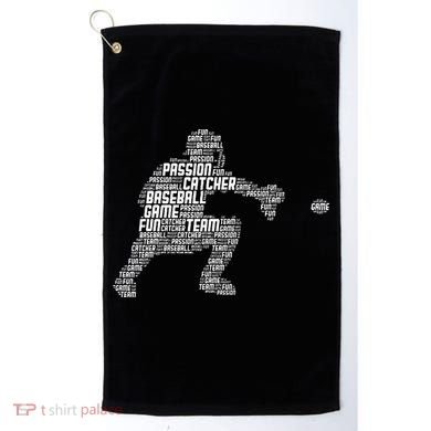 Baseball Catcher Men Kids Golf Towel