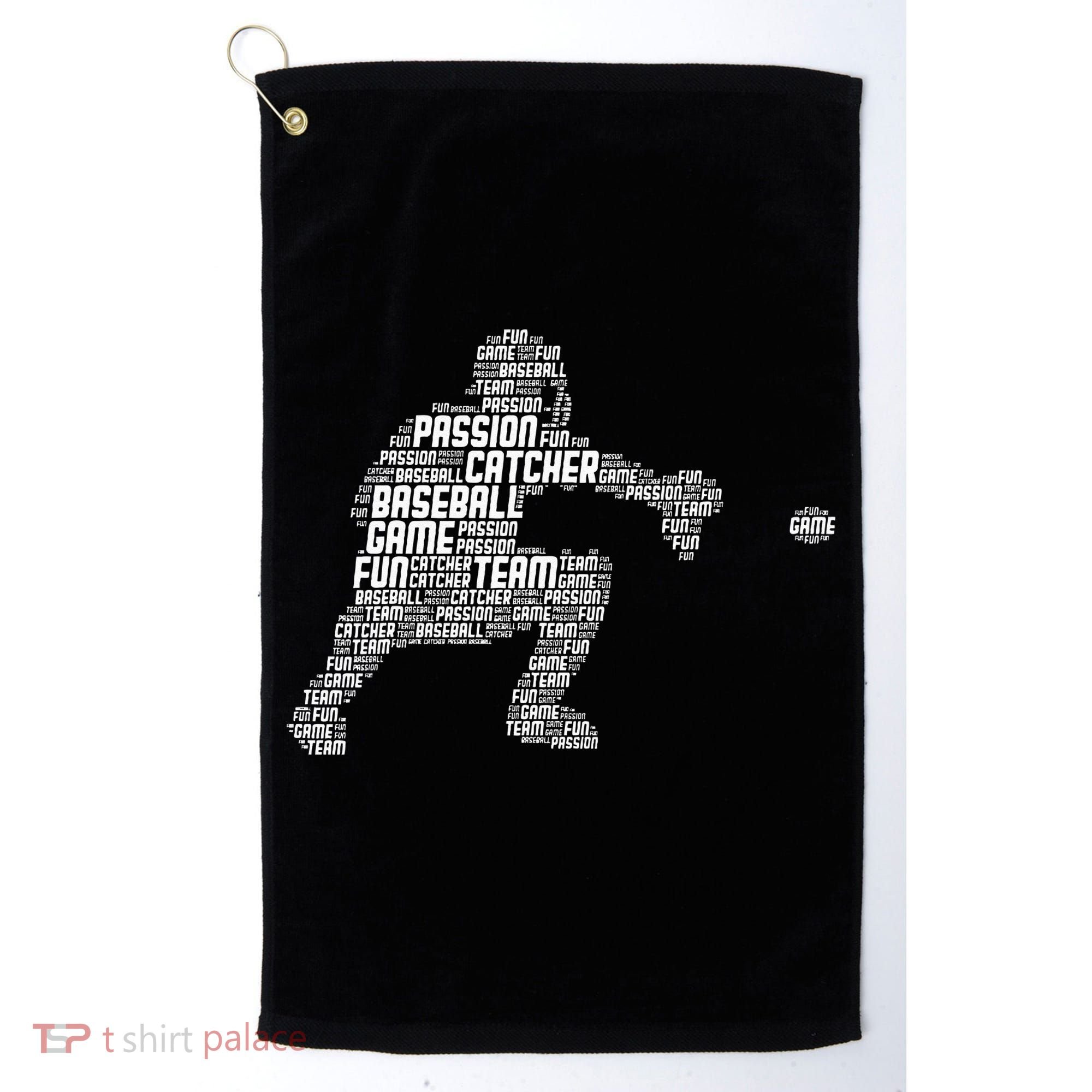 Baseball Catcher Men Kids Golf Towel