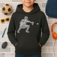 Baseball Catcher Men Kids Kids Hoodie thumb 2