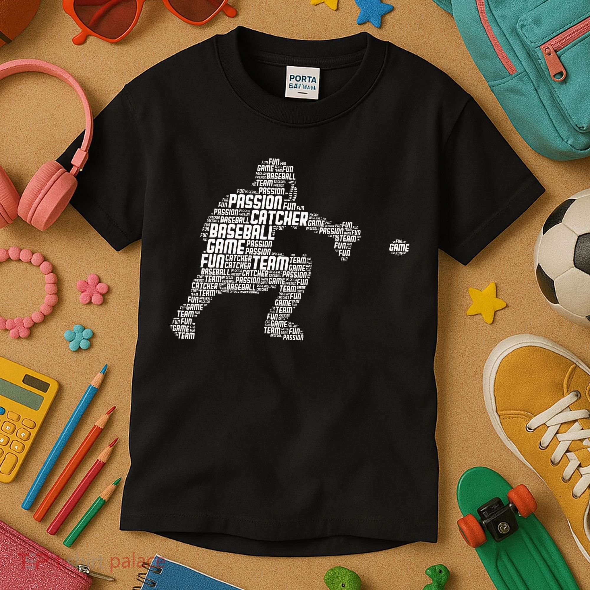 Baseball Catcher Men Kids Kids T-Shirt