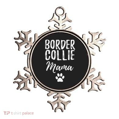 Border Collie Mama Funny Dog Lover Dog Mom Gift Ornament