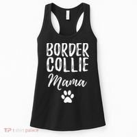 Border Collie Mama Funny Dog Lover Dog Mom Gift Women's Tank Top thumb 0