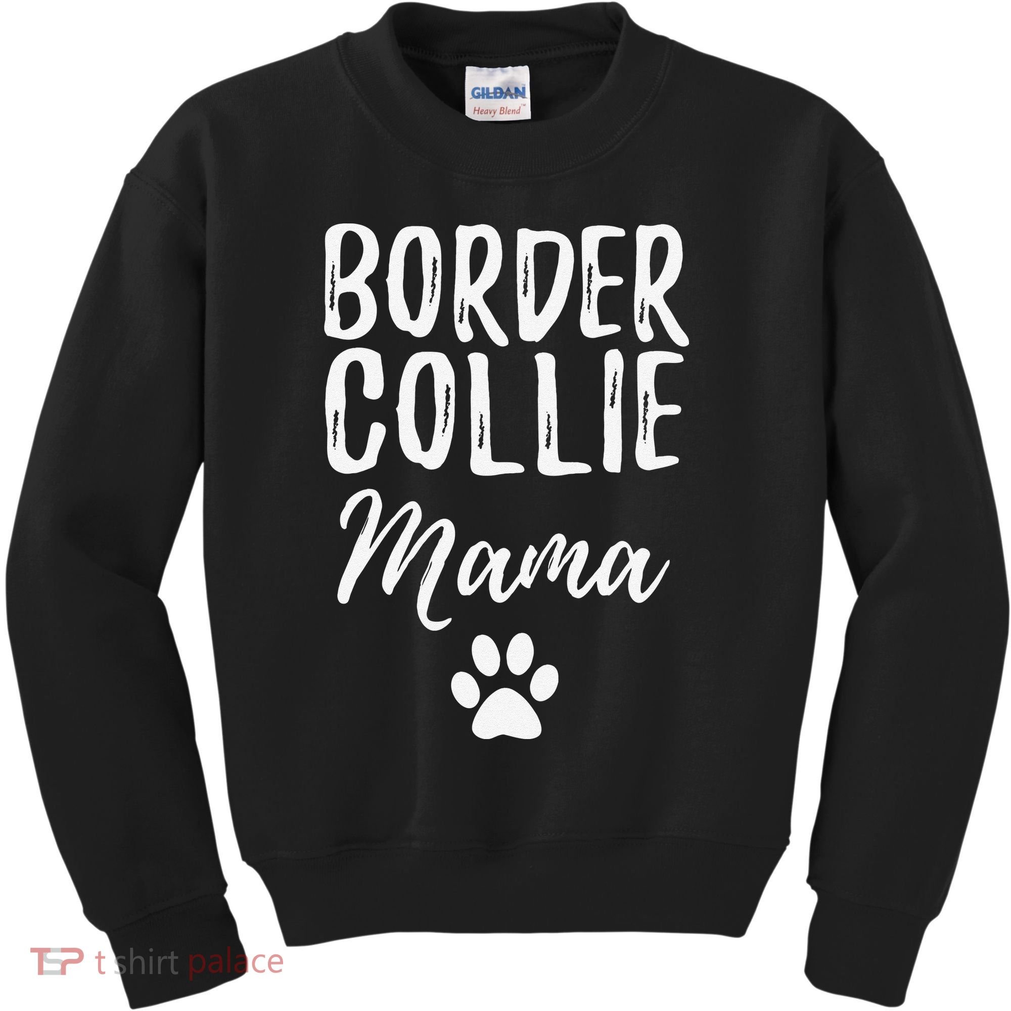 Border Collie Mama Funny Dog Lover Dog Mom Gift Kids Sweatshirt