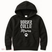 Border Collie Mama Funny Dog Lover Dog Mom Gift Kids Hoodie thumb 0