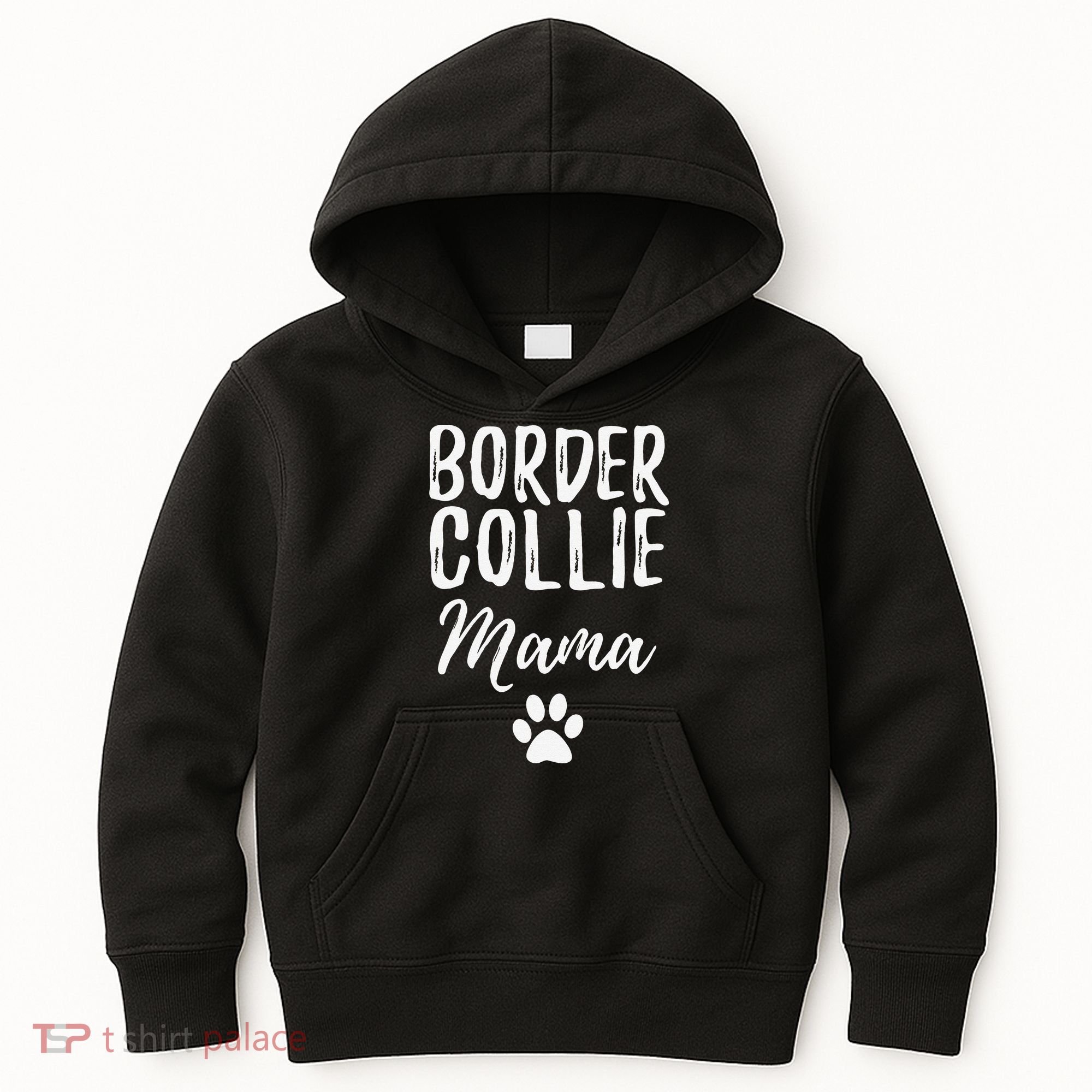 Border Collie Mama Funny Dog Lover Dog Mom Gift Kids Hoodie