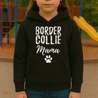 Border Collie Mama Funny Dog Lover Dog Mom Gift Kids Hoodie thumb 3