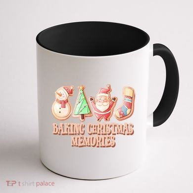 Baking Christmas Memories Cute Holiday Coffee Mug back