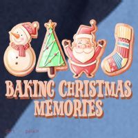 Baking Christmas Memories Cute Holiday Raglan Baseball Sleeve Shirt thumb 2
