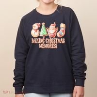 Baking Christmas Memories Cute Holiday Women's Sweatshirt thumb 0