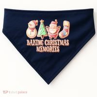Baking Christmas Memories Cute Holiday USA-Made Doggie Bandana thumb 0