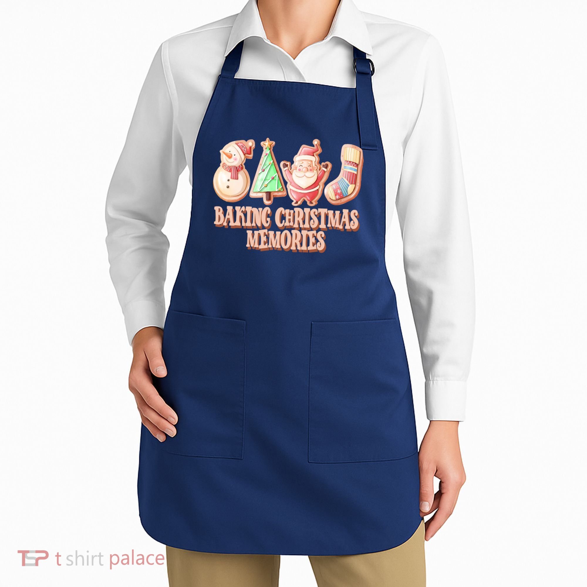 Baking Christmas Memories Cute Holiday Apron