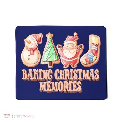 Baking Christmas Memories Cute Holiday Mousepad