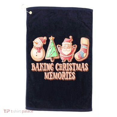Baking Christmas Memories Cute Holiday Golf Towel