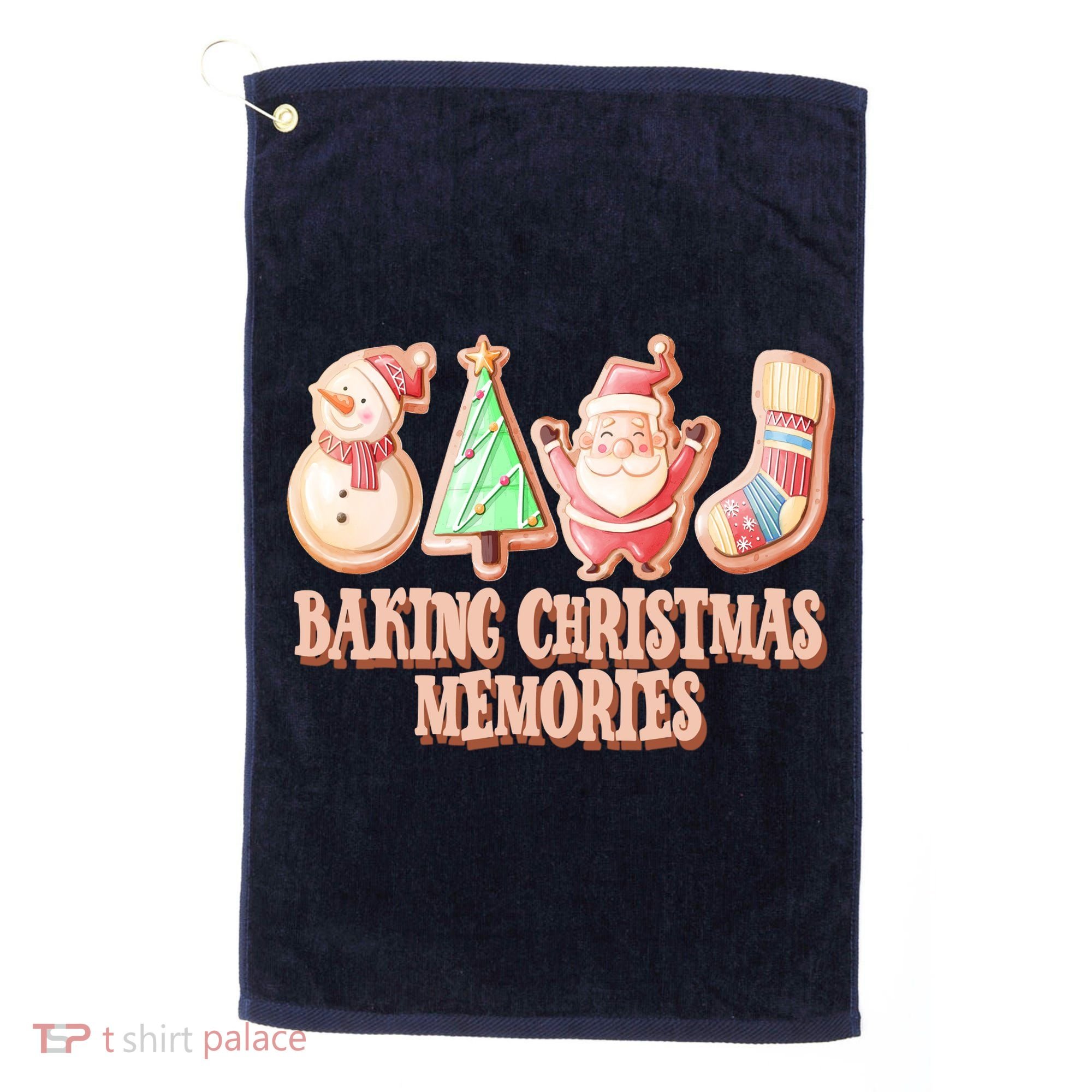 Baking Christmas Memories Cute Holiday Golf Towel
