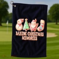 Baking Christmas Memories Cute Holiday Golf Towel thumb 1