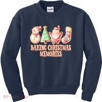 Baking Christmas Memories Cute Holiday Kids Sweatshirt thumb 0