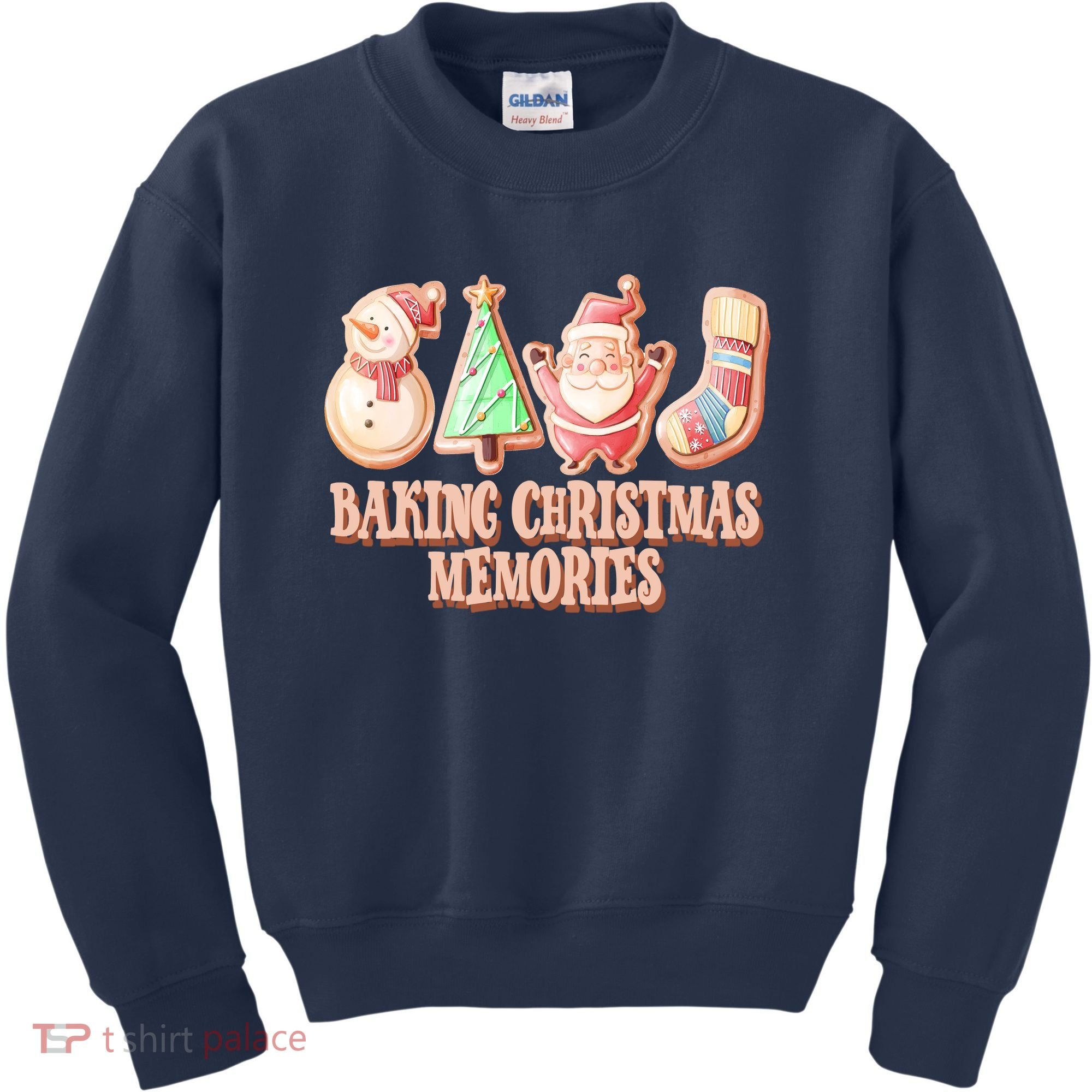 Baking Christmas Memories Cute Holiday Kids Sweatshirt