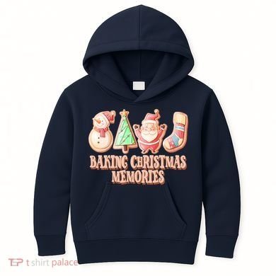 Baking Christmas Memories Cute Holiday Kids Hoodie