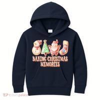 Baking Christmas Memories Cute Holiday Kids Hoodie thumb 0