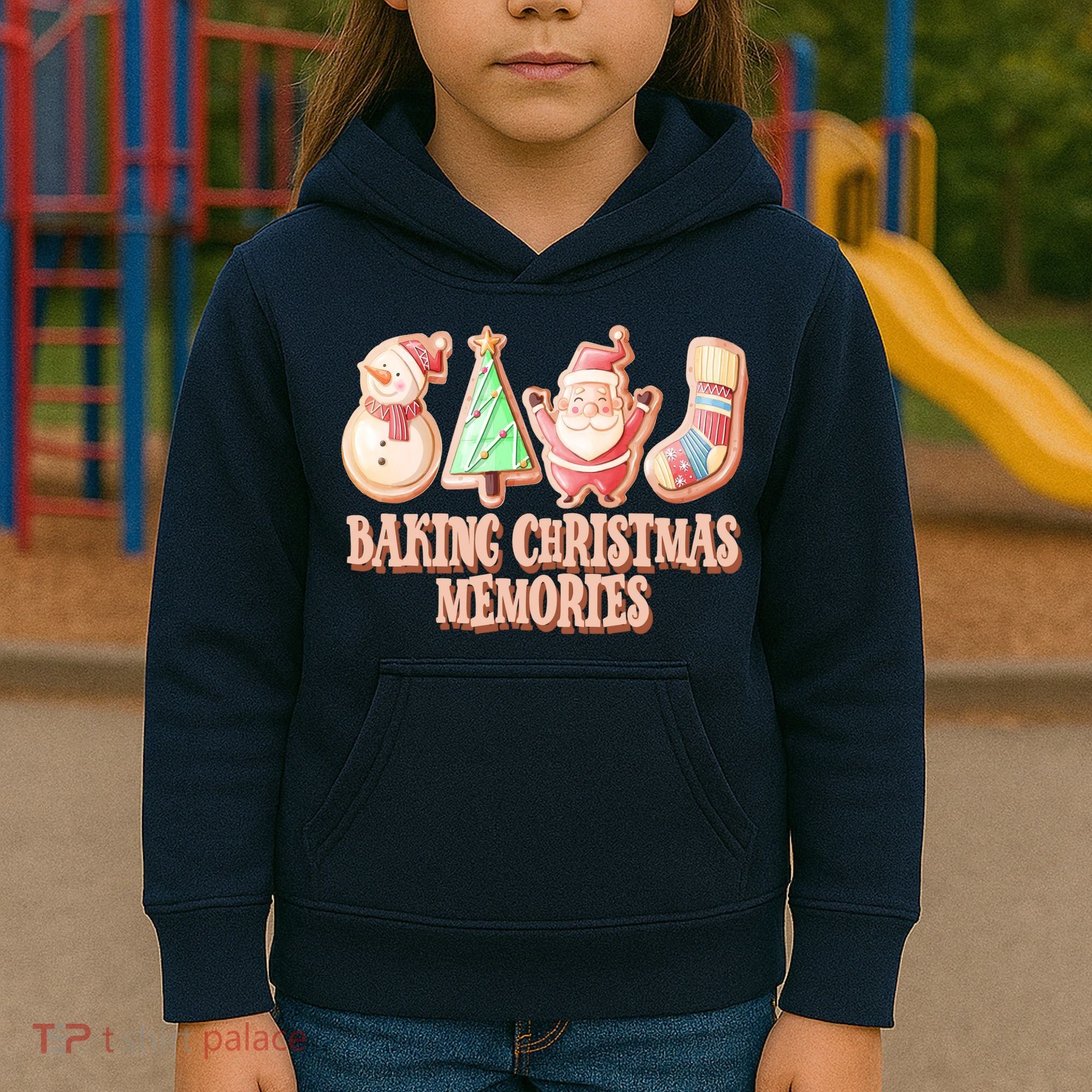 Baking Christmas Memories Cute Holiday Kids Hoodie