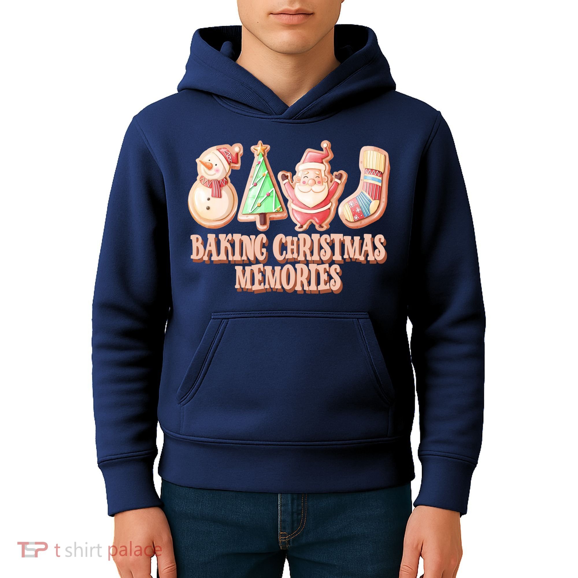Baking Christmas Memories Cute Holiday Kids Hoodie