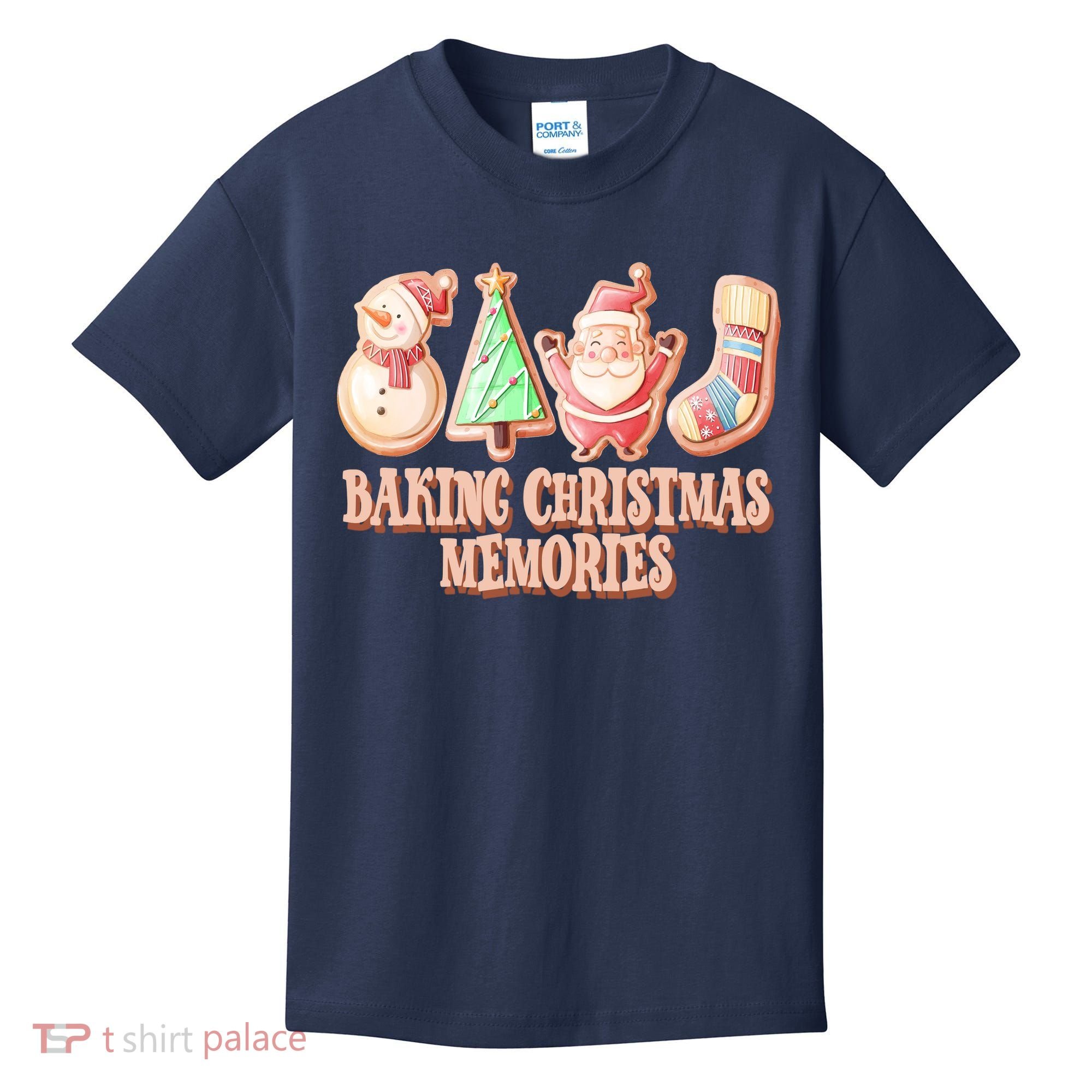 Baking Christmas Memories Cute Holiday Kids T-Shirt