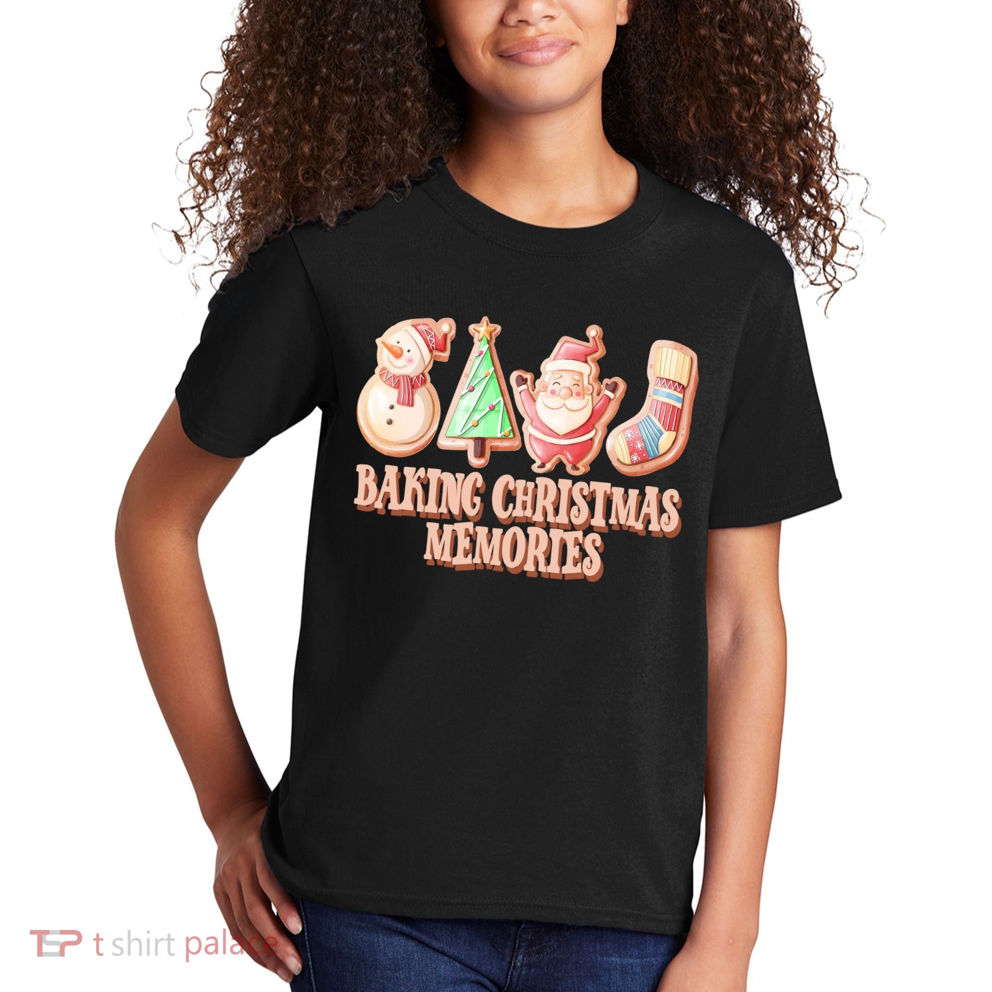 Baking Christmas Memories Cute Holiday Kids T-Shirt