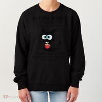 Black Cat My Four Moods I Need Coffee I Need A Nap Coffee Women's Sweatshirt thumb 0